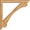 Ekena Millwork Legacy Traditional Rough Sawn Bracket w/ Offset Brace, Western Red Cedar, 6"W x 48"D x 48"H BKT0604X48X48LEC01RWR - alternate 2